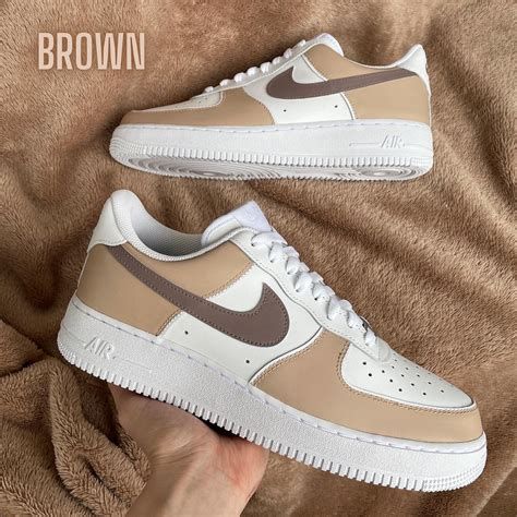 nike air force 1 braun beige|nike air force ones brown.